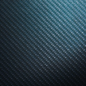 Woven Caribbean Blue dyed Fiberglass/Carbon Fiber Hybrid with Gloss finish