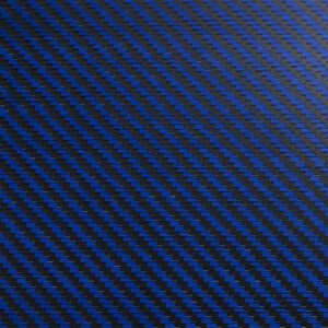 Woven Blue fiberglass/carbon fiber hybrid with gloss finish