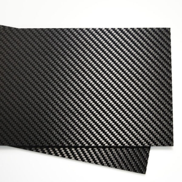 6k 2x2 Twill weave carbon fiber sheets with gloss finish