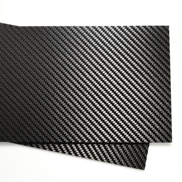 6k 2x2 Twill weave carbon fiber sheets with semi-gloss finish